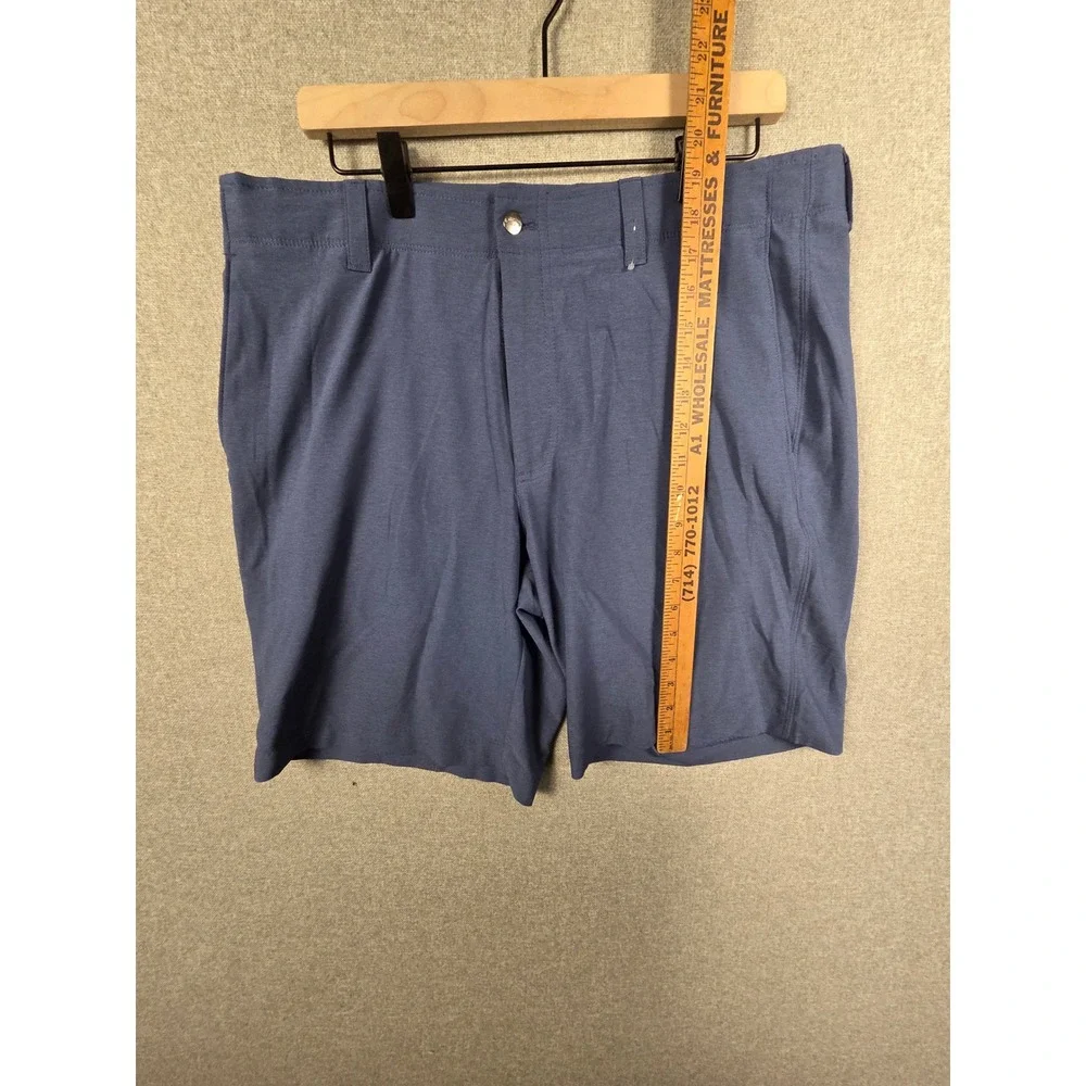 Callaway Mens Golf Shorts Blue Performance Stretch Size 36 Heathered CGBSE0T7
